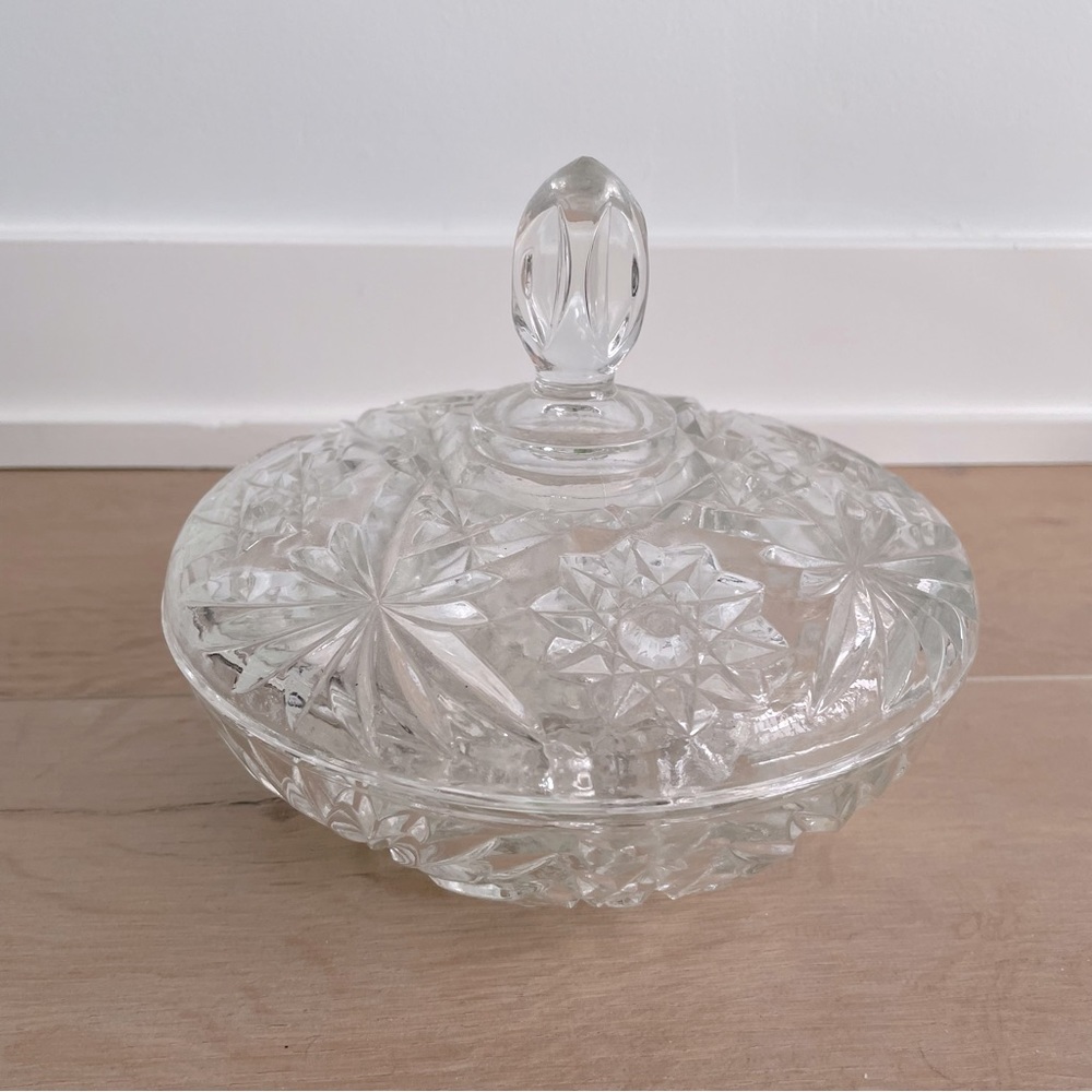 Crystal Bowl with Lid